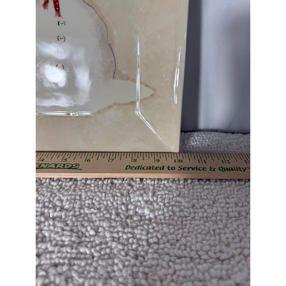 Oneida Square Plate Snowman Christmas Holiday Winter Festive Design - Picture 3 of 9